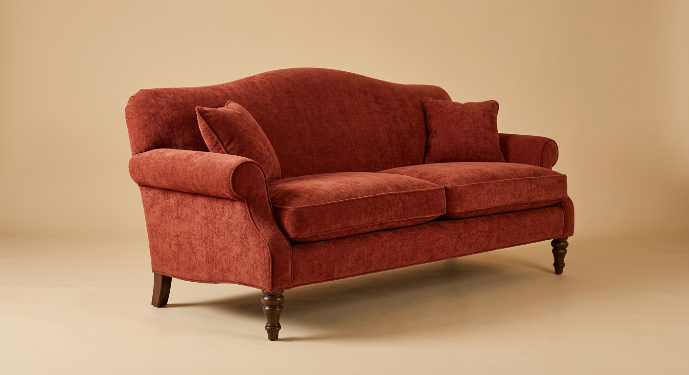 Marlowe Camelback Chenille Sofa